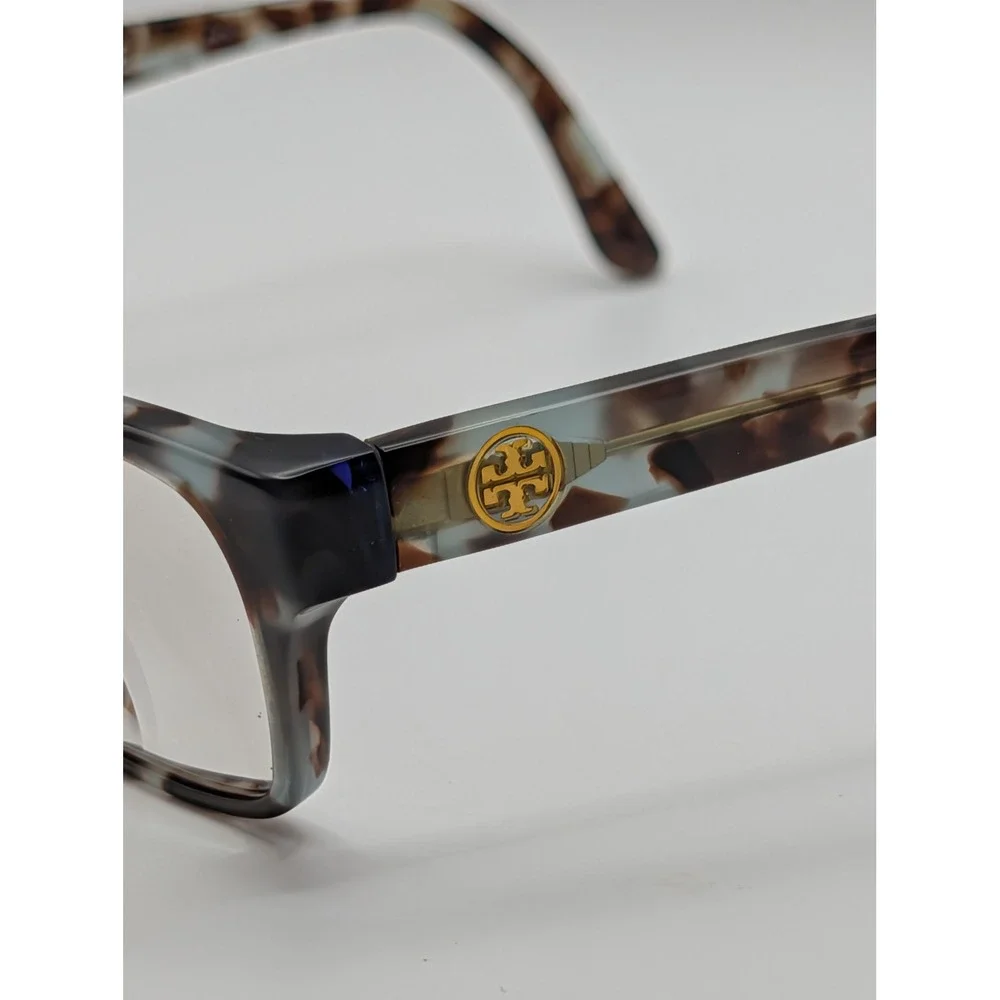 Tory Burch TY2080 Eyeglasses Frames Only Blue Tortoise Full Rim Gold Logo 53mm